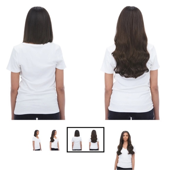 NWT Bellami Piccolina 120G 18” Dark Brown (2) hair extensions - Picture 5 of 8